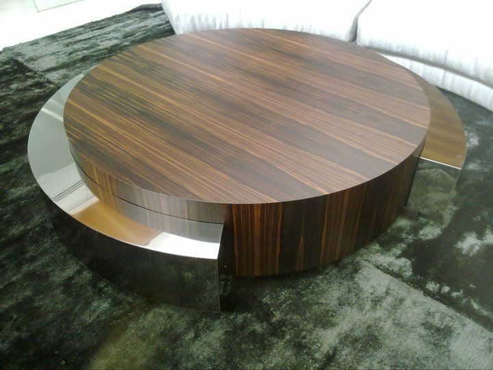 mesa madera e inox